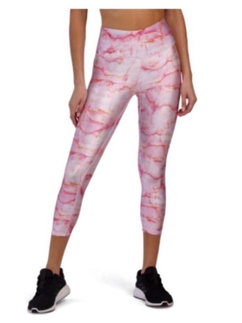 Terez Rose Quartz Capri Leggings- Medium.